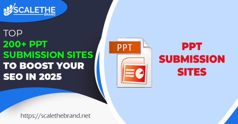 Top 200+ PPT Submission Sites