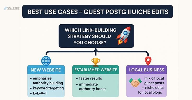 Guest Post vs Niche Edit Use Cases